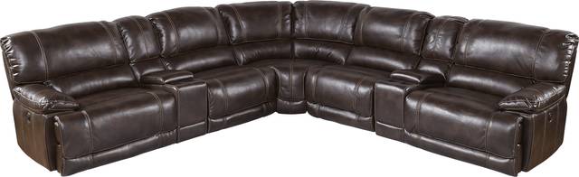Dawson Valley Burgundy 7 Pc Power Reclining Sectional - Thumbnail - Image 1
