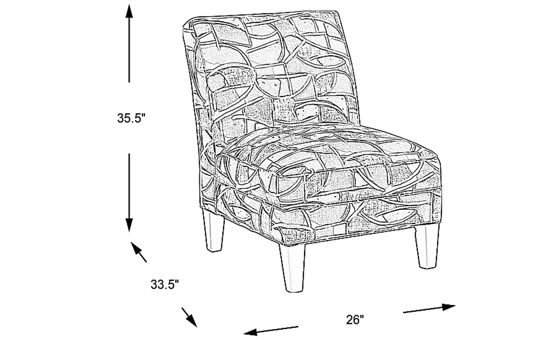 Dimension Image. Please refer to the Dimension Tab on this page for dimension details.