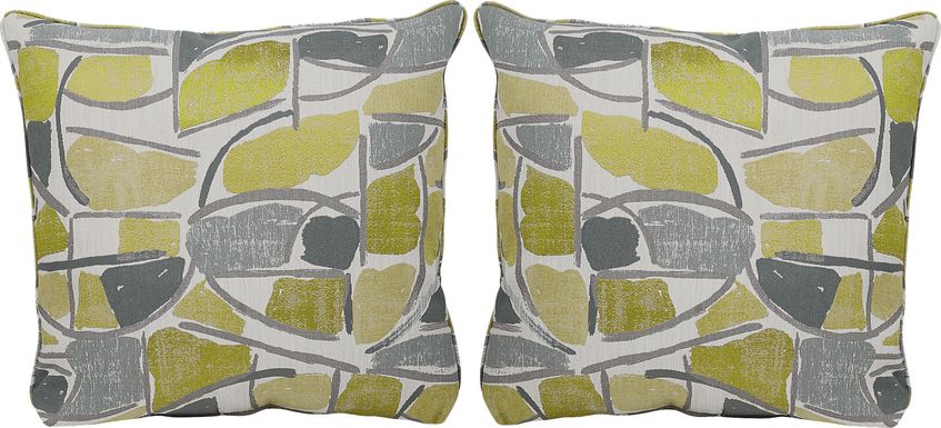 Daydream Yellow Accent Pillows (Set of 2)