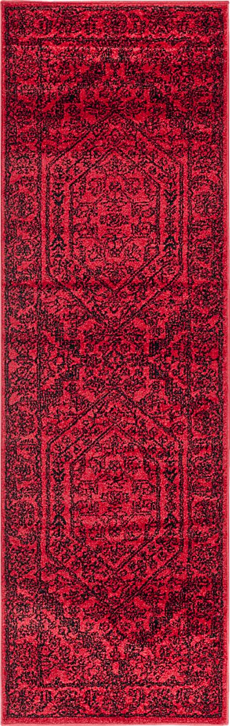 Daylee Red 2'6 x 8' Runner Rug