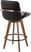 Daylilly Black Swivel Counter Height Stool