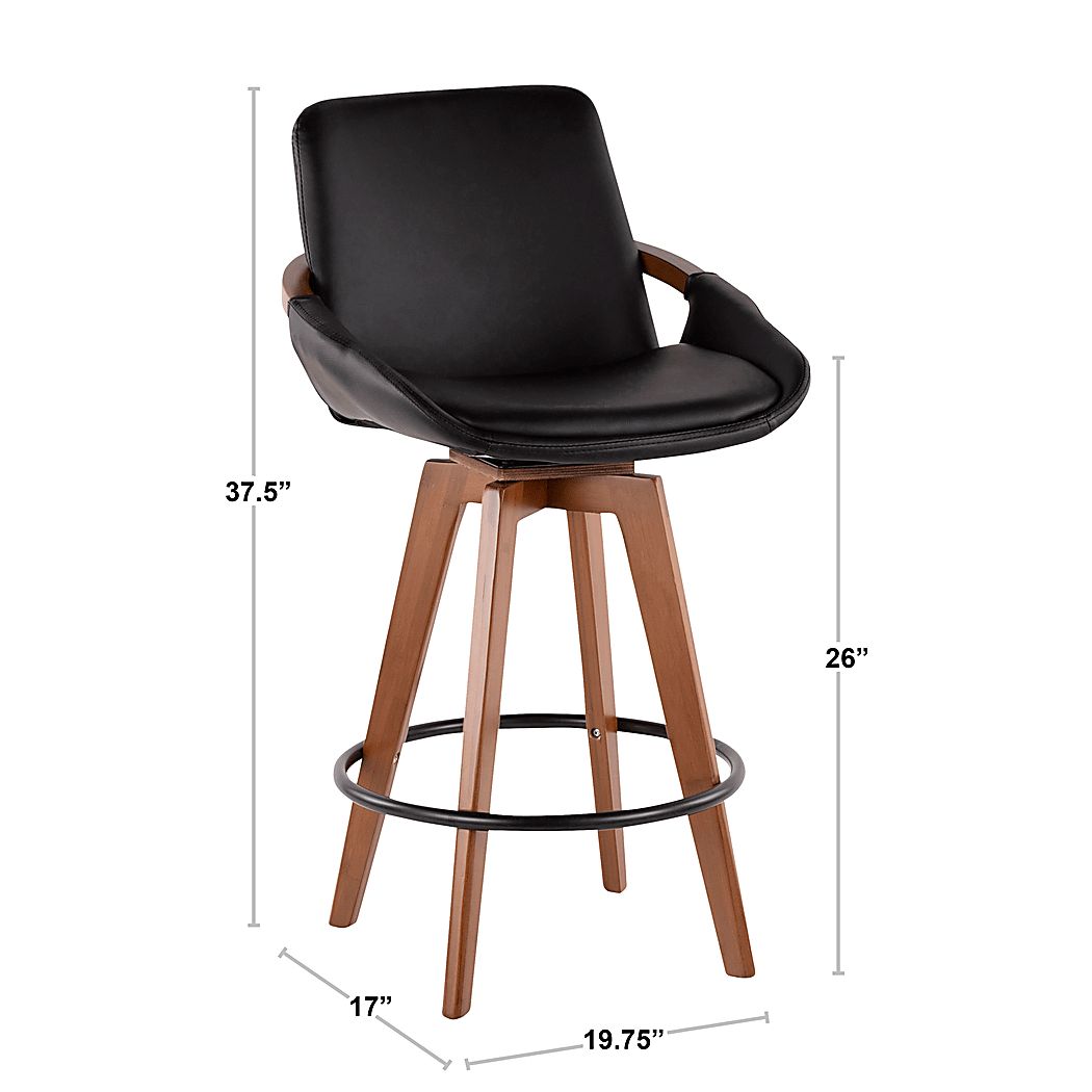 Daylilly Swivel Counter Height Stool - Thumbnail 5
