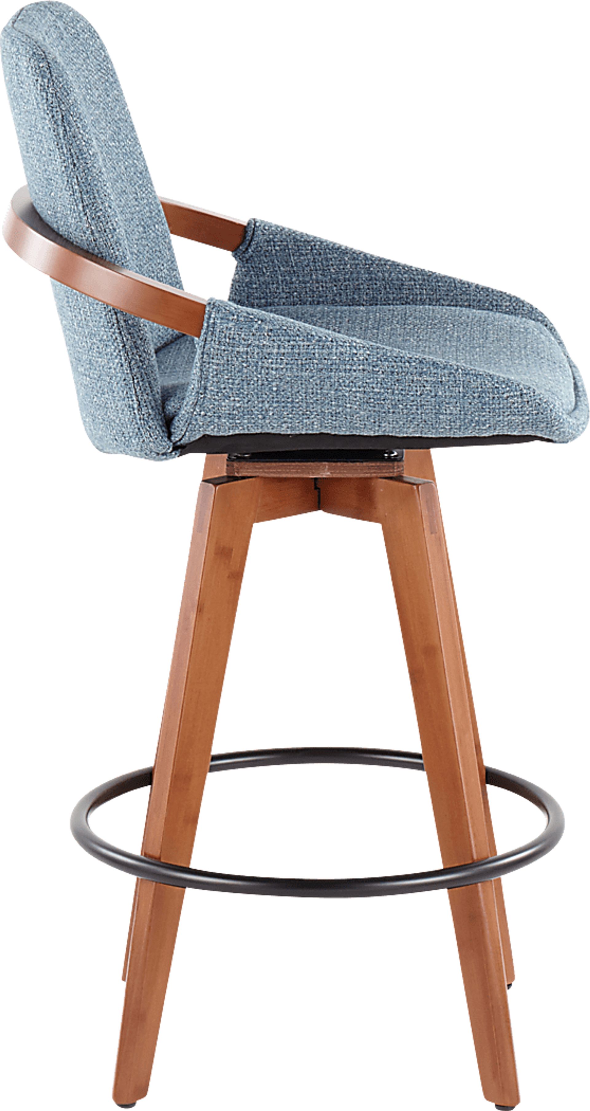 Daylilly Blue Counter Height Stool - Image 3