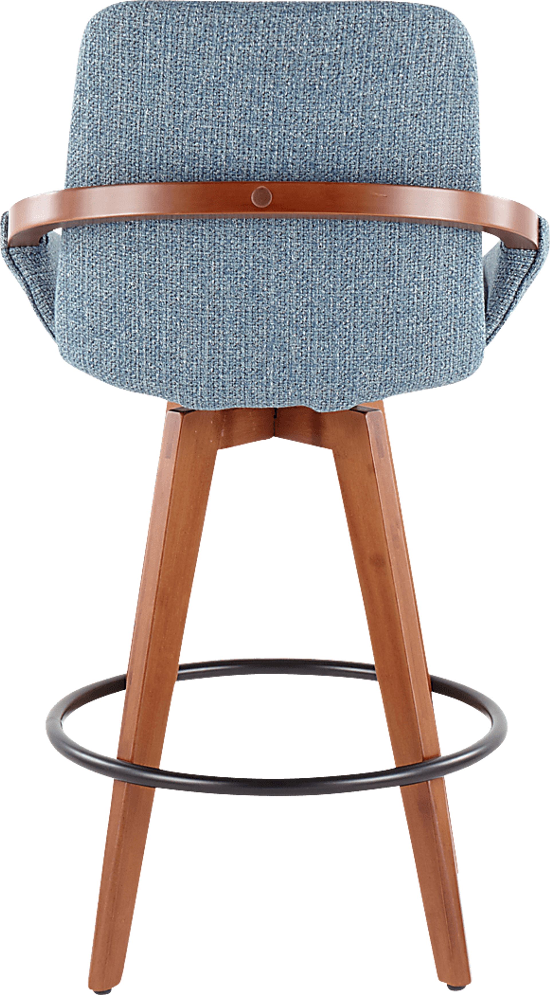 Daylilly Blue Counter Height Stool - Image 5
