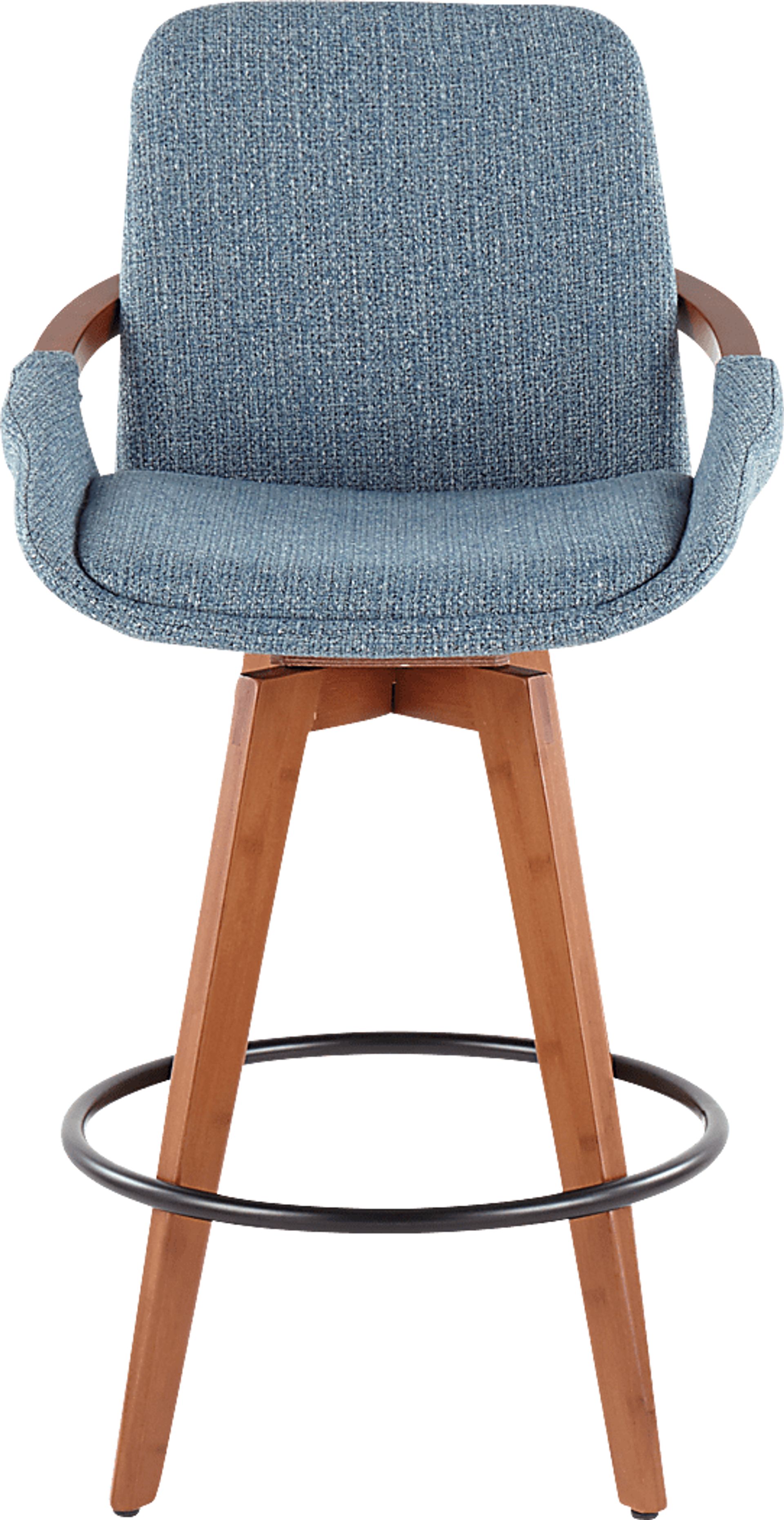 Daylilly Blue Counter Height Stool - Image 6