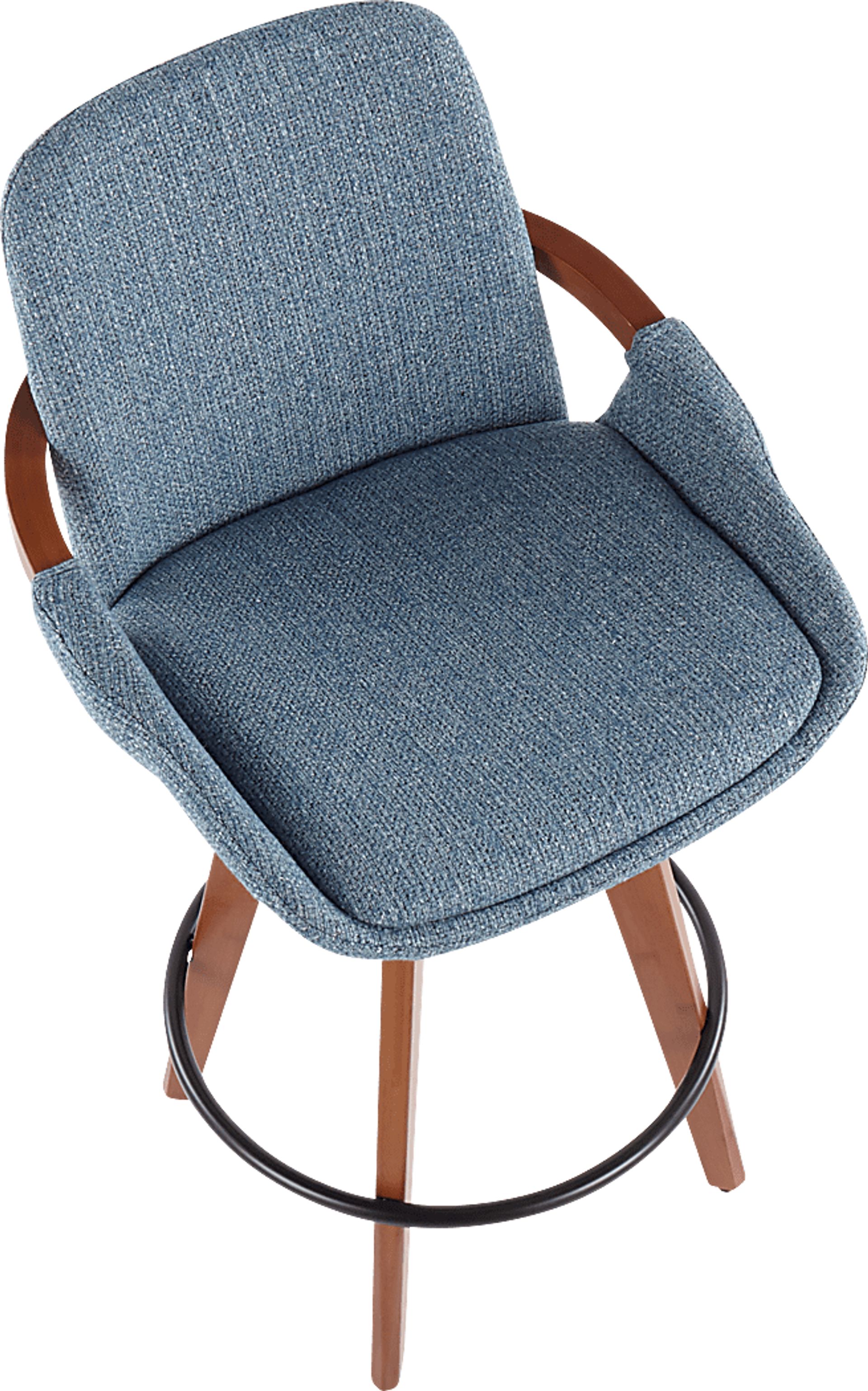 Daylilly Blue Counter Height Stool - Image 7
