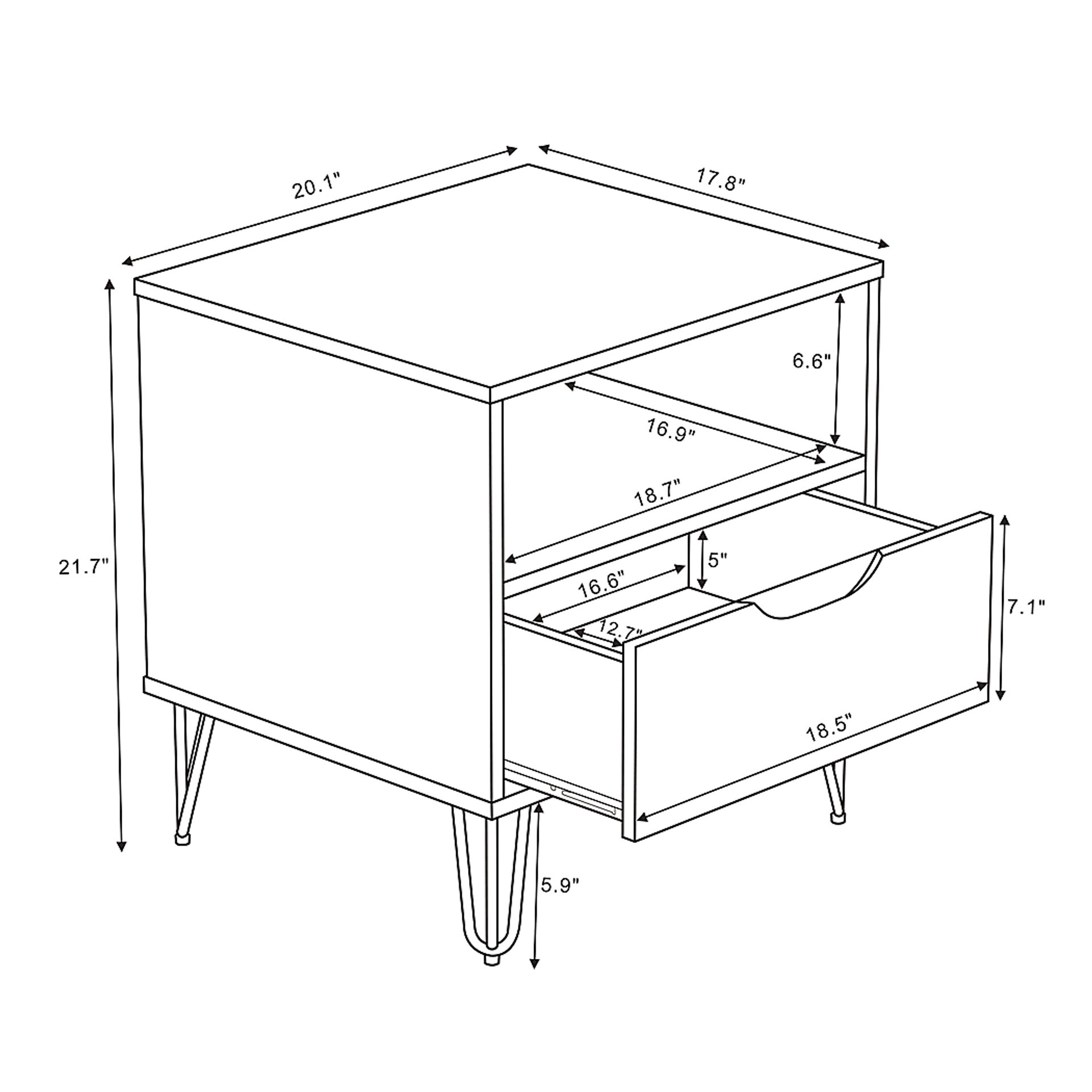 Daylo I Brown Nightstand - Image 8