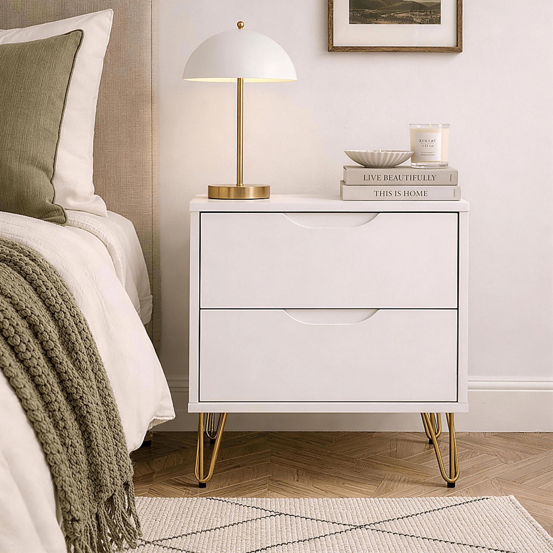 Daylo II White Nightstand - Image 3