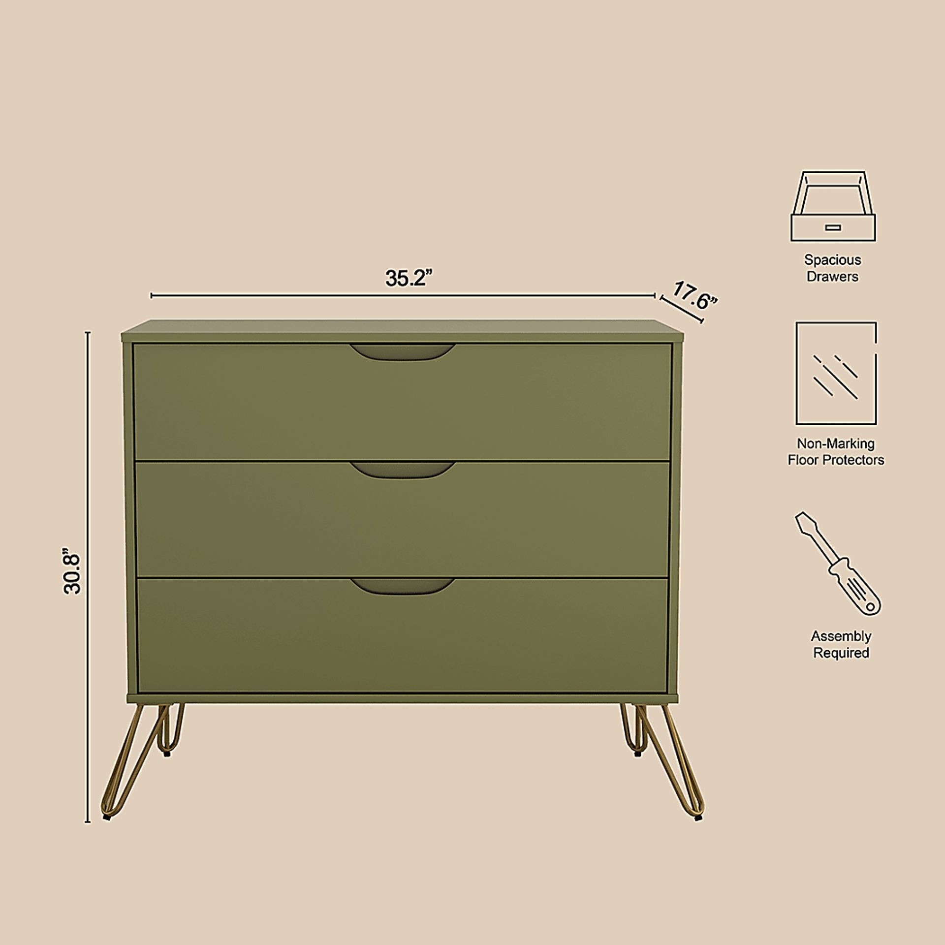 Daylo Olive Dresser - Image 5