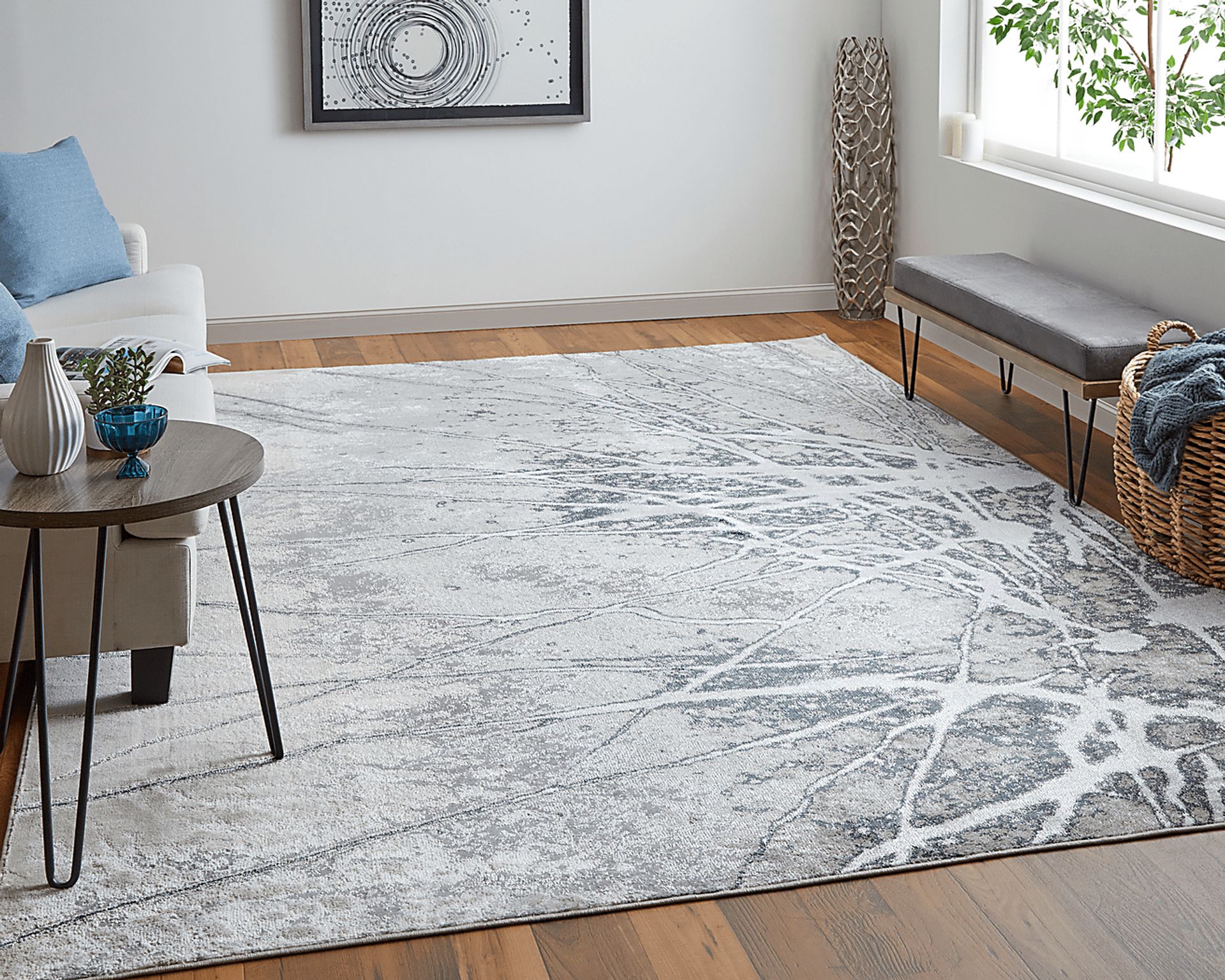 Daymere Silver 6'7 x 9'6 Rug - Image 7