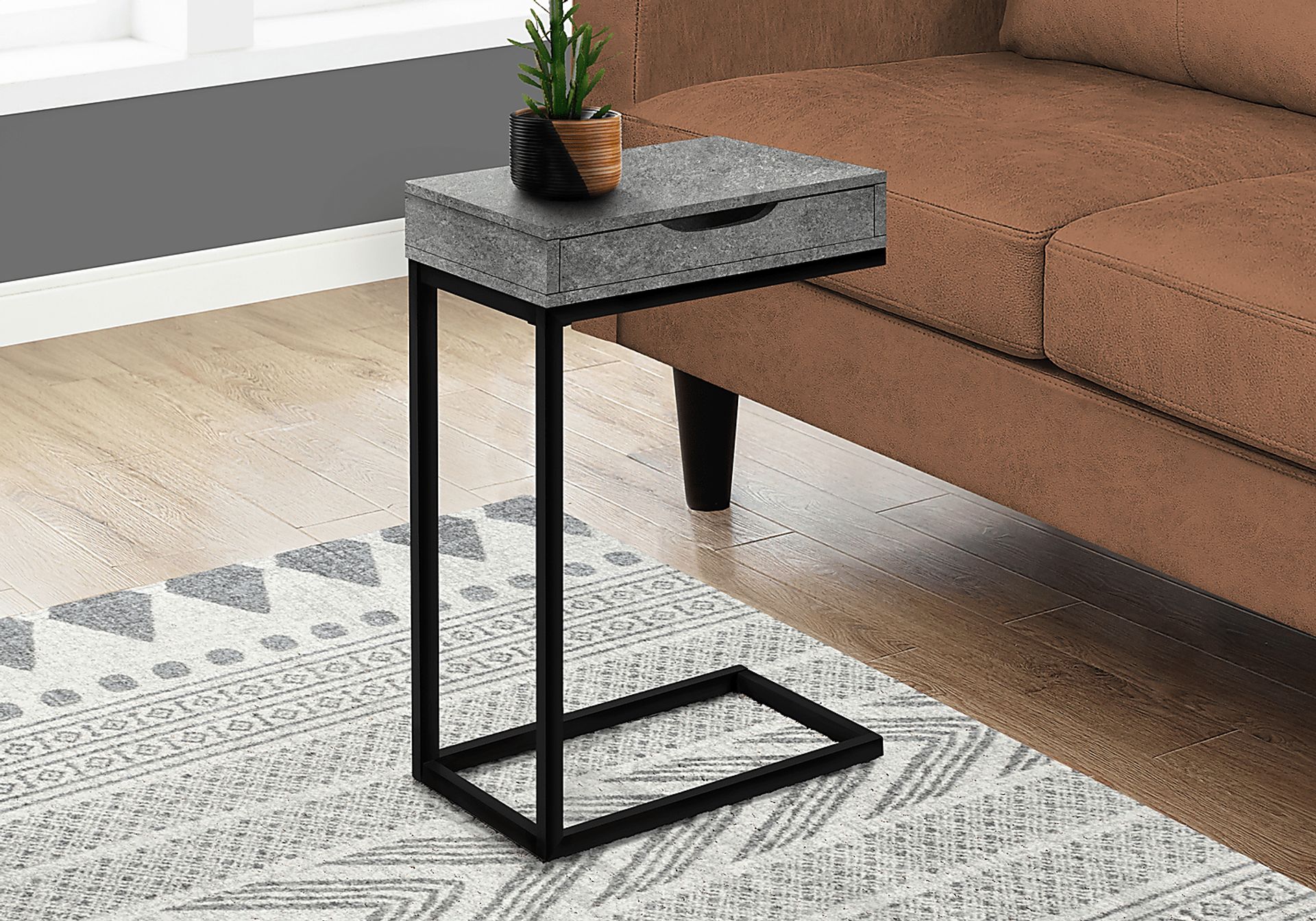 Dayshia Gray Accent Table - Image 3