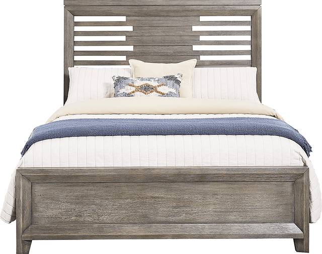 Dayton Place Gray 5 Pc Queen Bedroom - Thumbnail - Image 2
