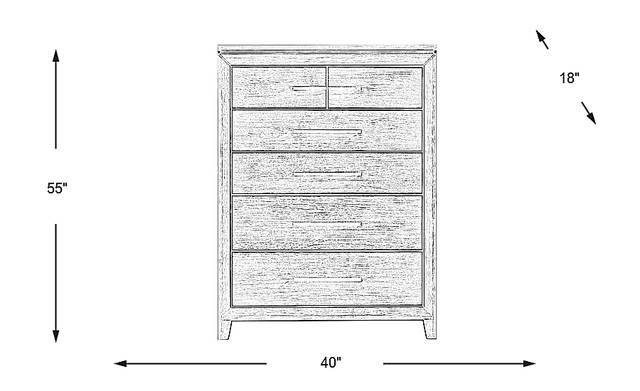 Dimension Image. Please refer to the Dimension Tab on this page for dimension details.