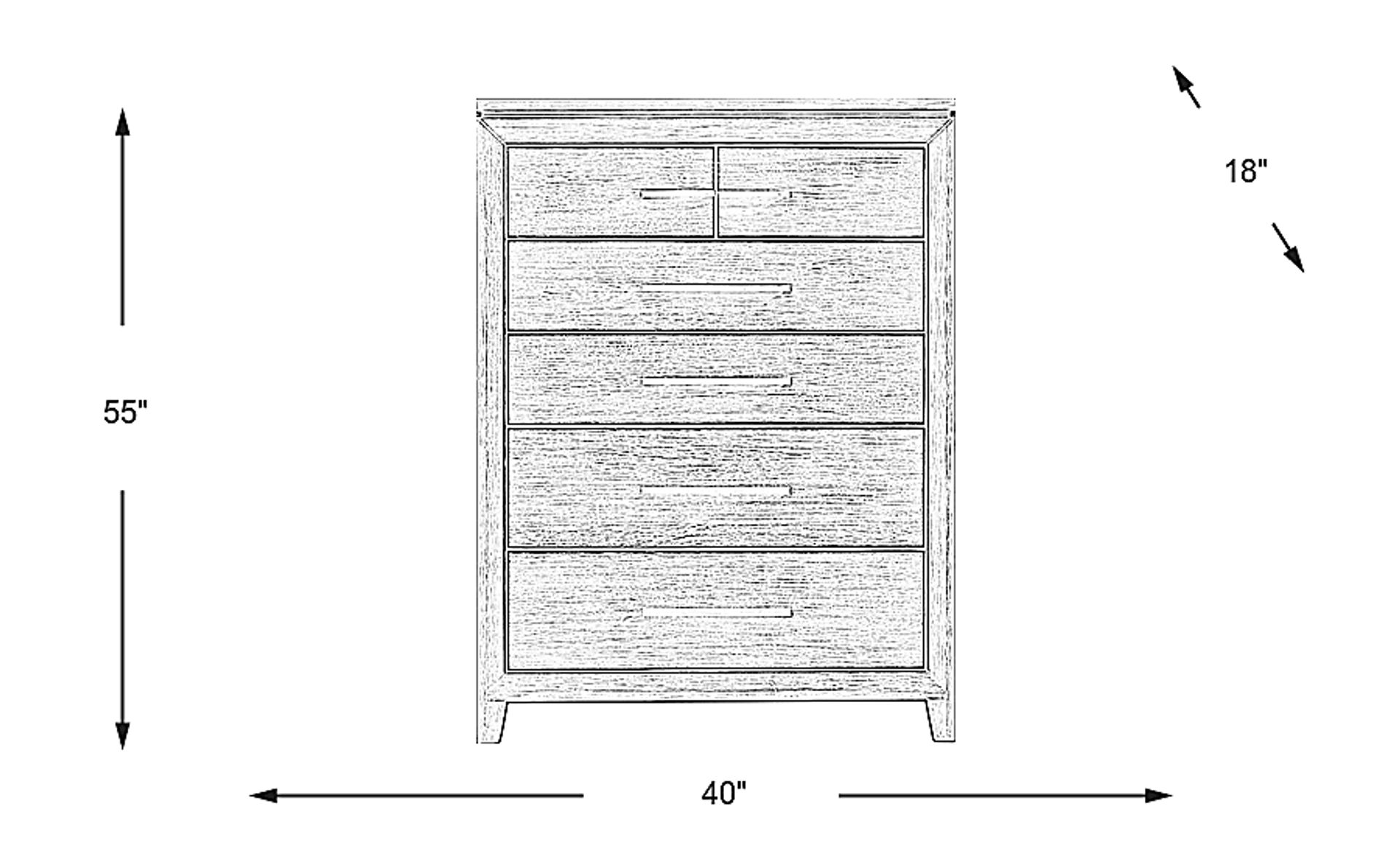 Dimension Image. Please refer to the Dimension Tab on this page for dimension details.