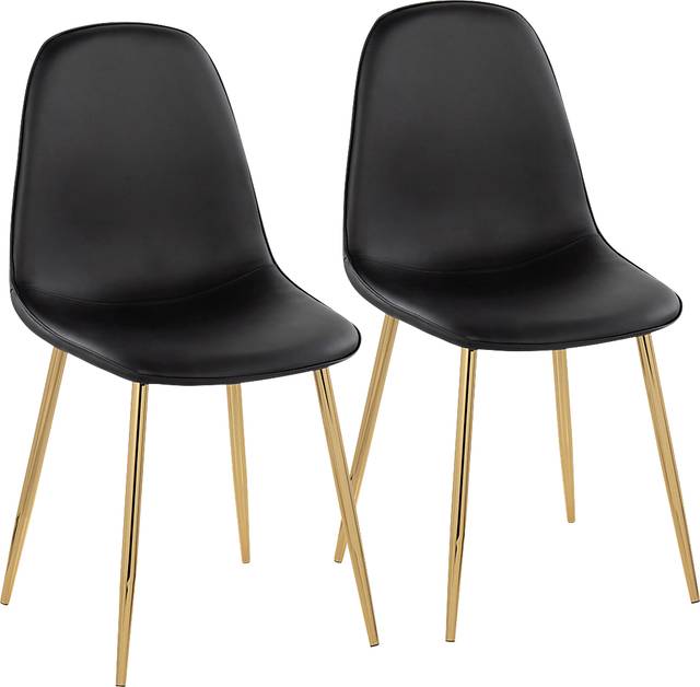 Dazet I Black Dining Chair Set of 2 - Thumbnail - Image 1