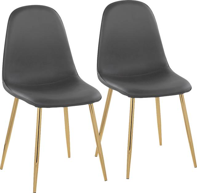 Dazet I Gray Dining Chair Set of 2 - Thumbnail - Image 1