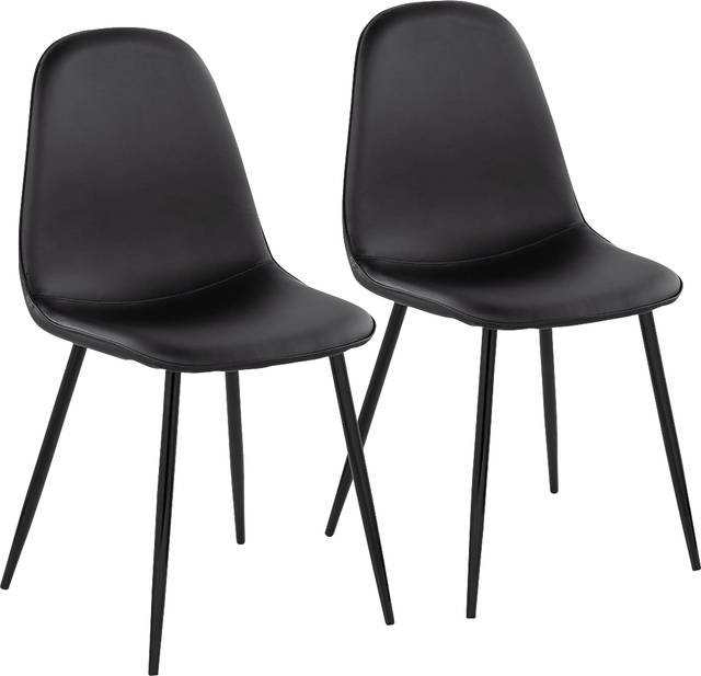 Dazet II Black Dining Chair Set of 2 - Thumbnail - Image 1