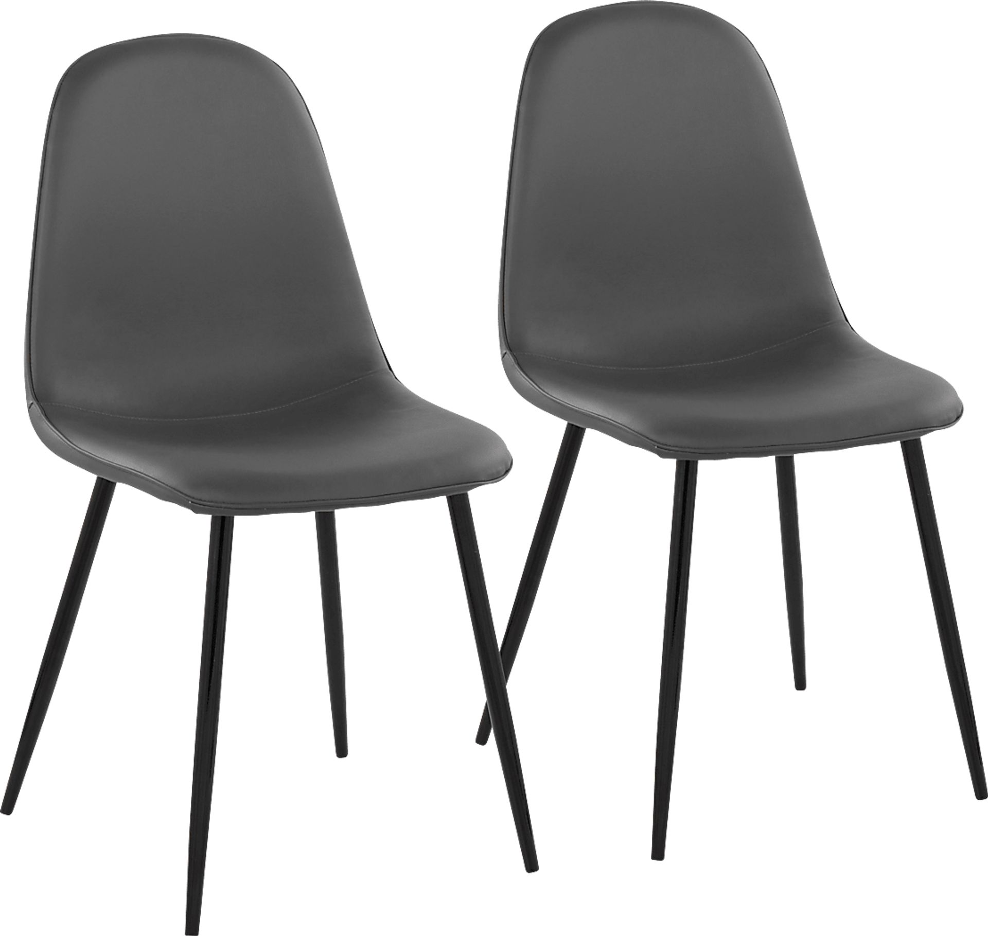 Dazet II Gray Dining Chair Set of 2 - Image 1