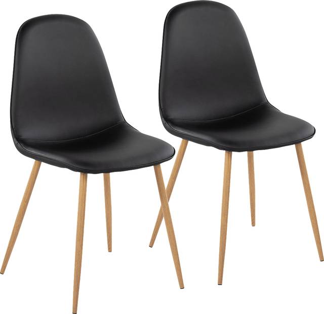 Dazet III Black Dining Chair Set of 2 - Thumbnail - Image 1