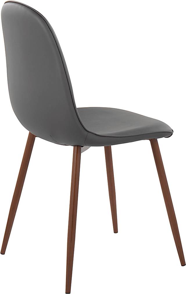 Dazet V Gray Dining Chair Set of 2 - Thumbnail - Image 4