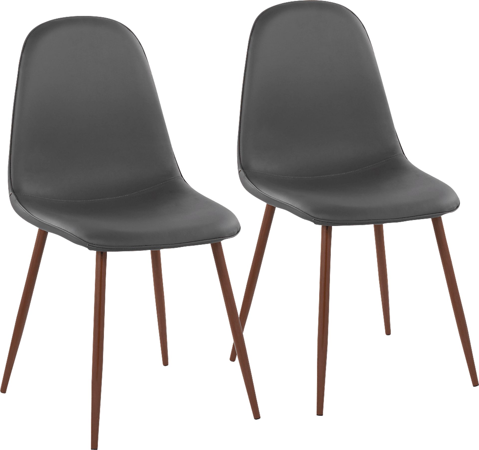 Dazet V Gray Dining Chair Set of 2 - Image 1