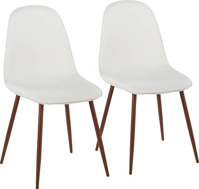 Dazet V White Dining Chair Set of 2 - Thumbnail - Image 1