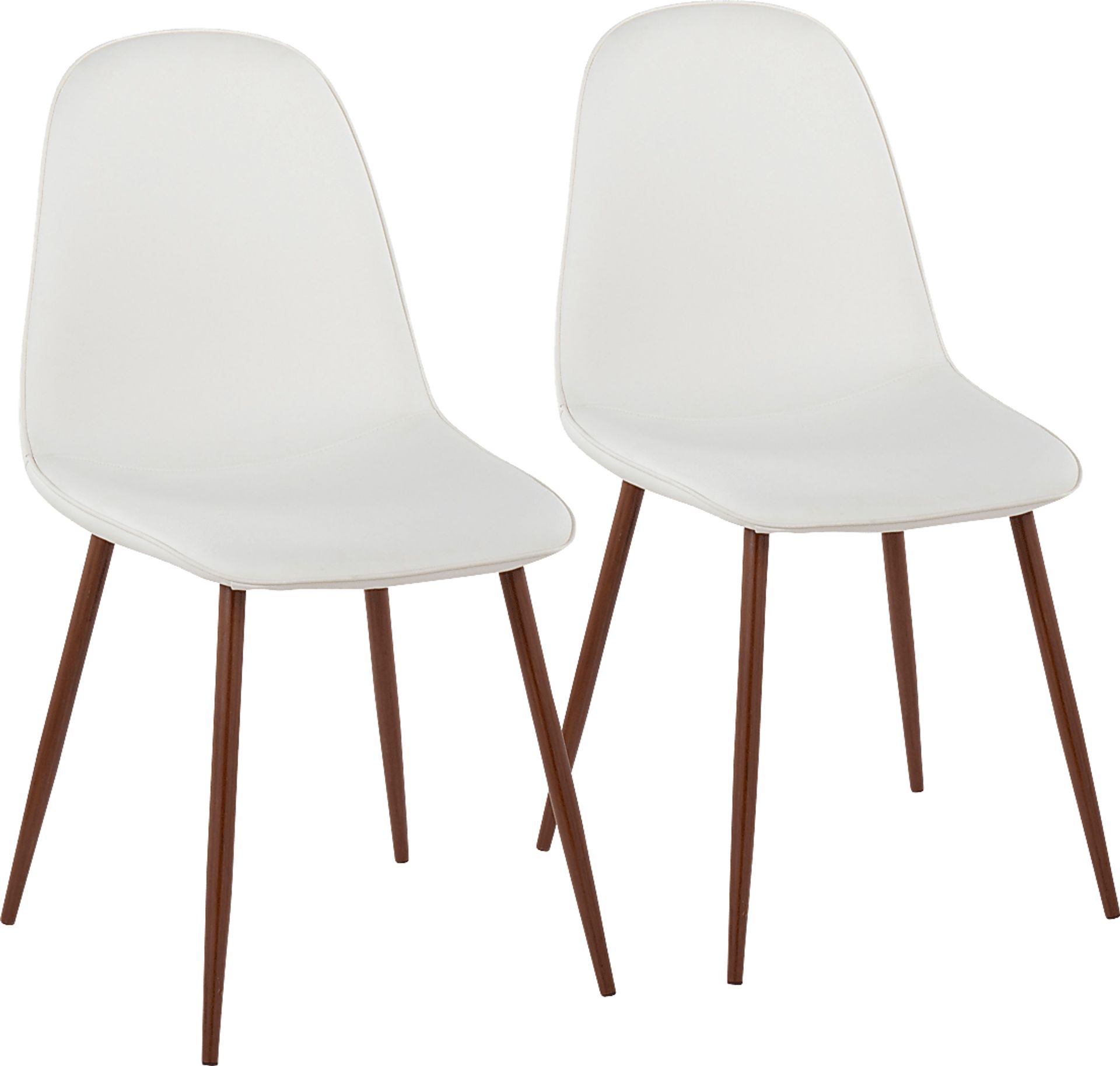 Dazet V White Dining Chair Set of 2 - Image 1