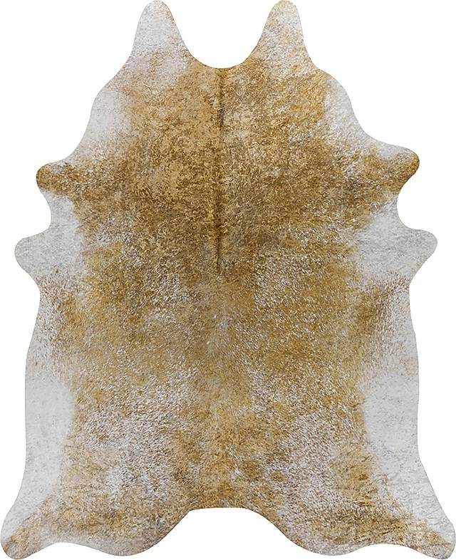 Daziel 6' x 7' Gold Rug - Thumbnail - Image 1
