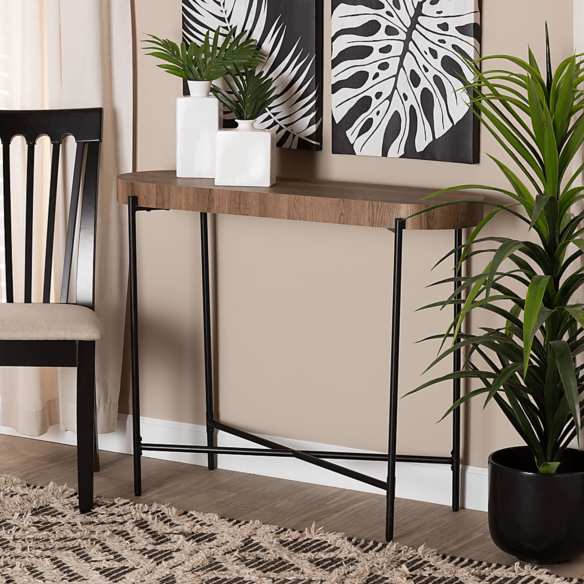 Deanza Brown Sofa Table - Image 2