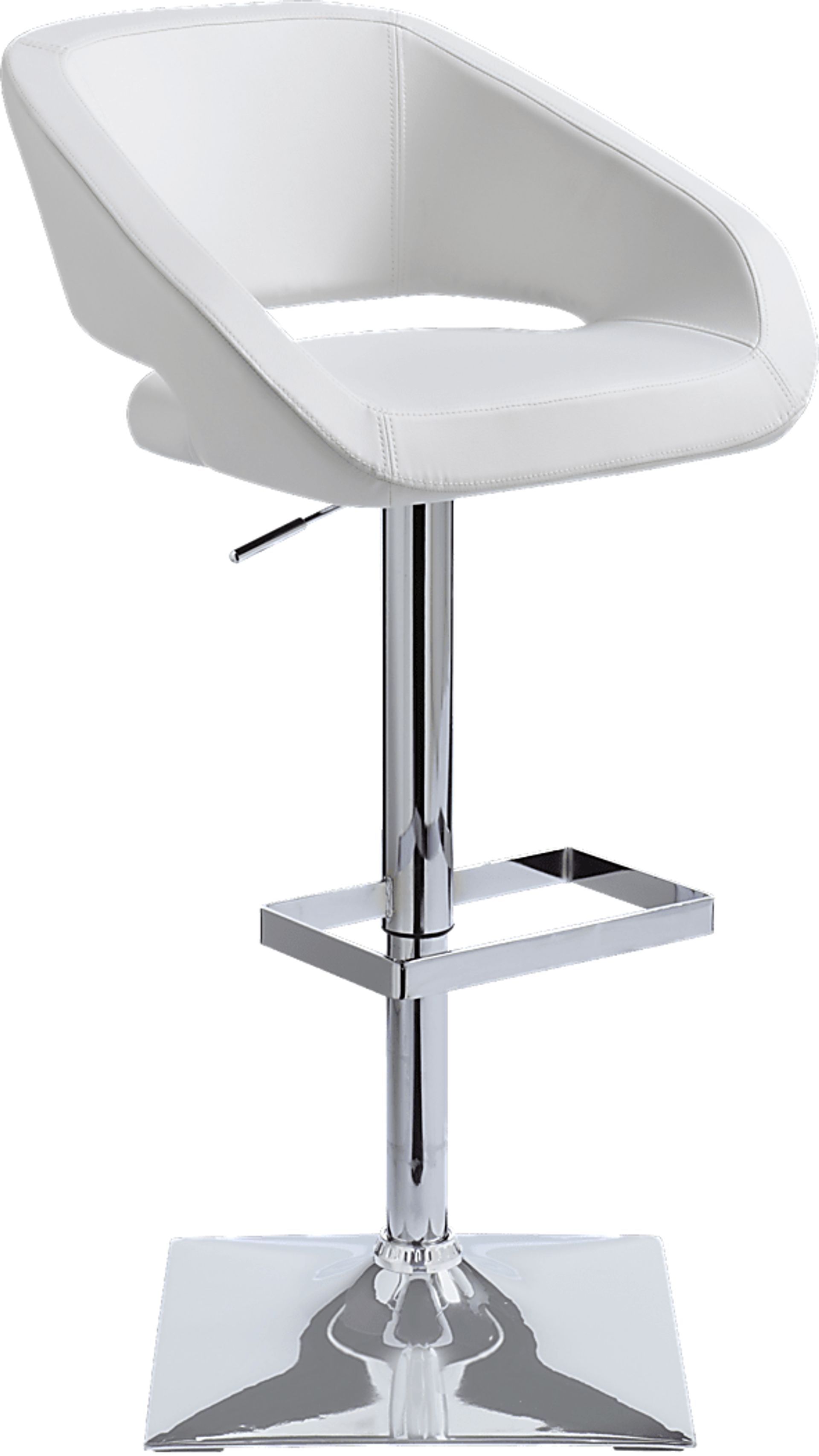 Dearington White Adjustable Barstool - Image 1
