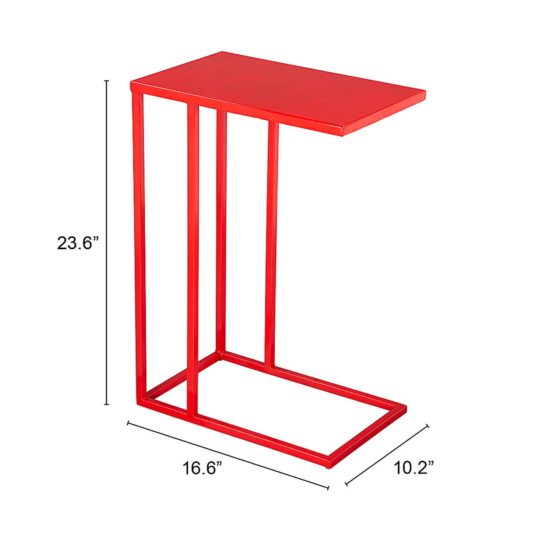 Dearmoun Red End Table - Image 8