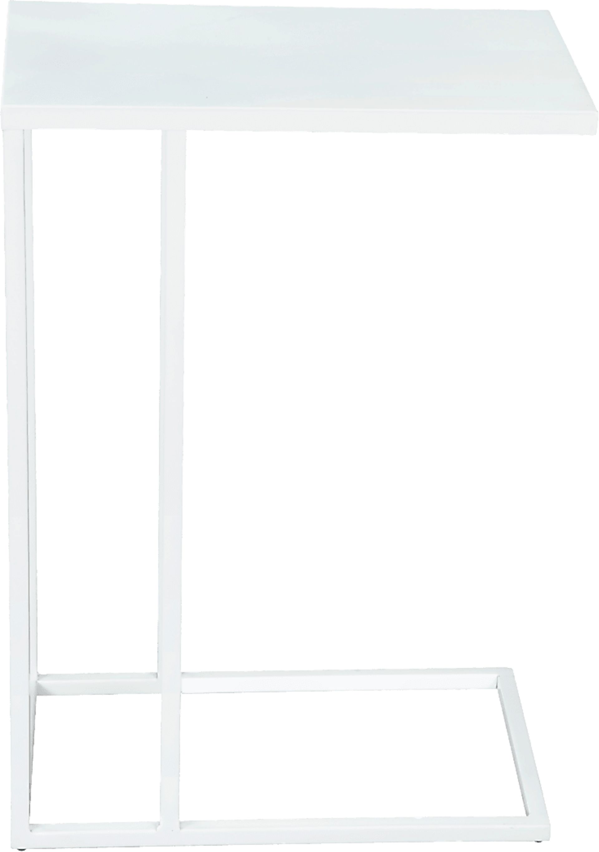Dearmoun White End Table - Image 4