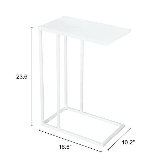 Dearmoun White End Table - Thumbnail - Image 9