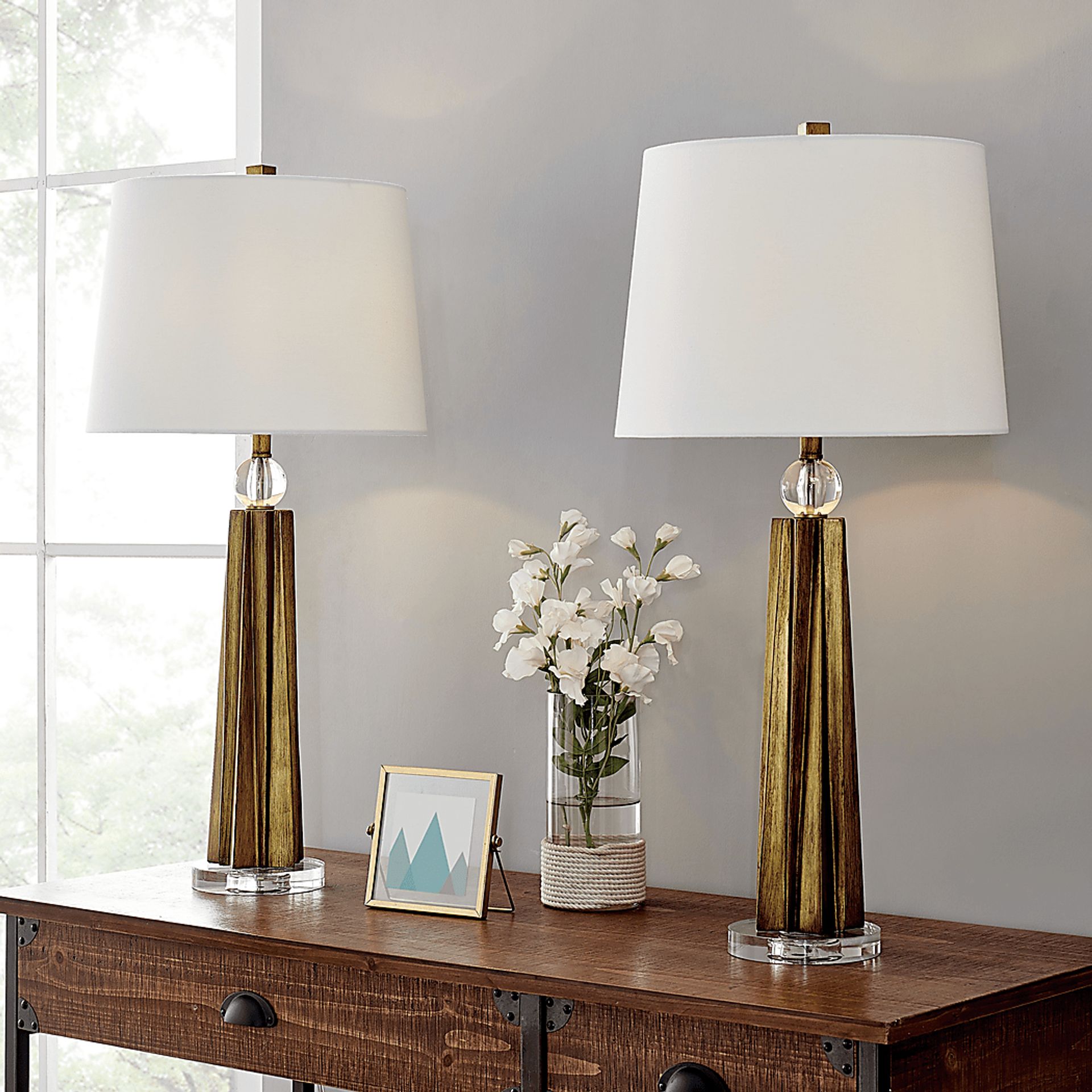 Debeers Reef Gold Lamp, Set of 2 - Image 2