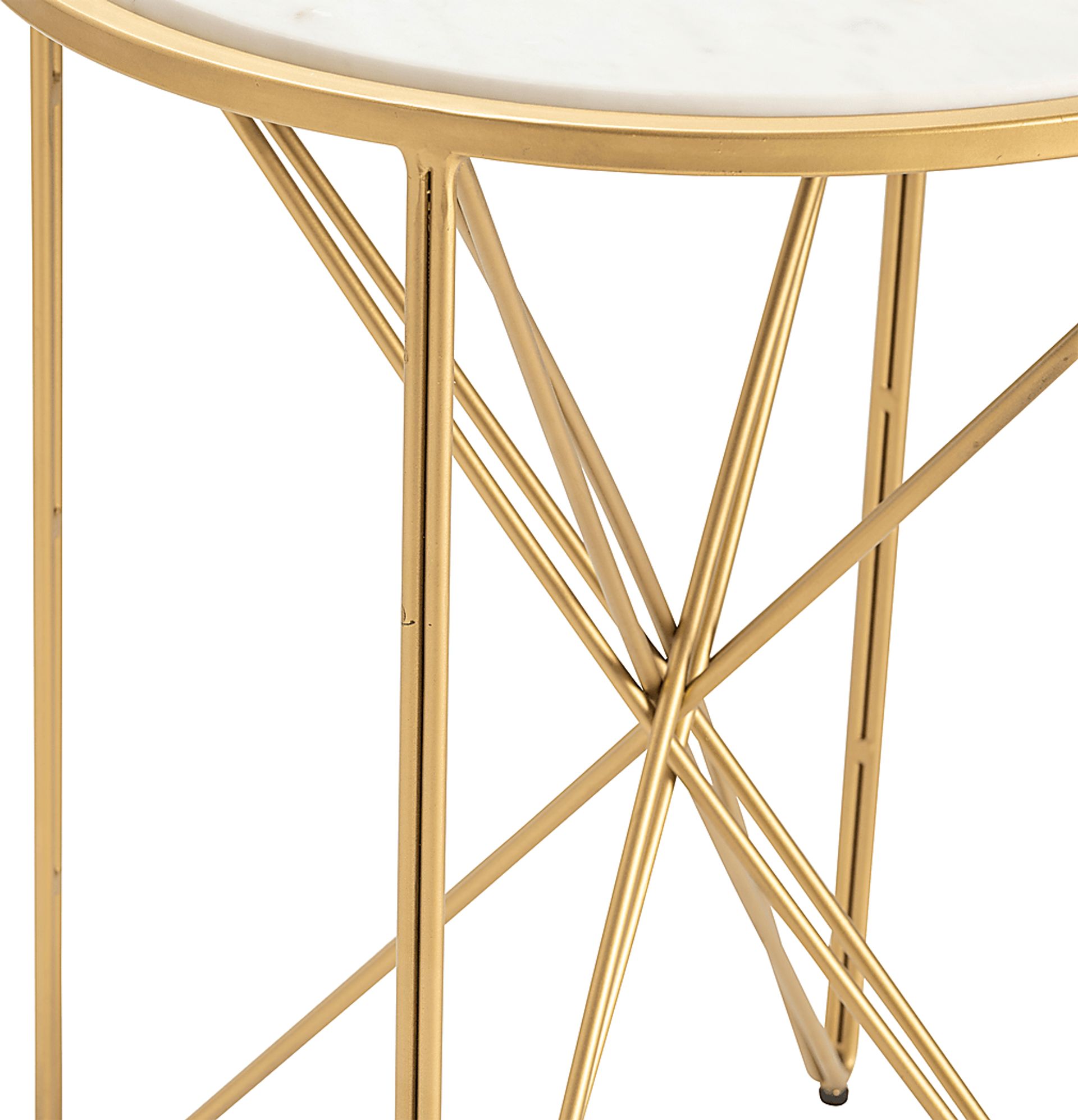 Debina White End Table - Image 2