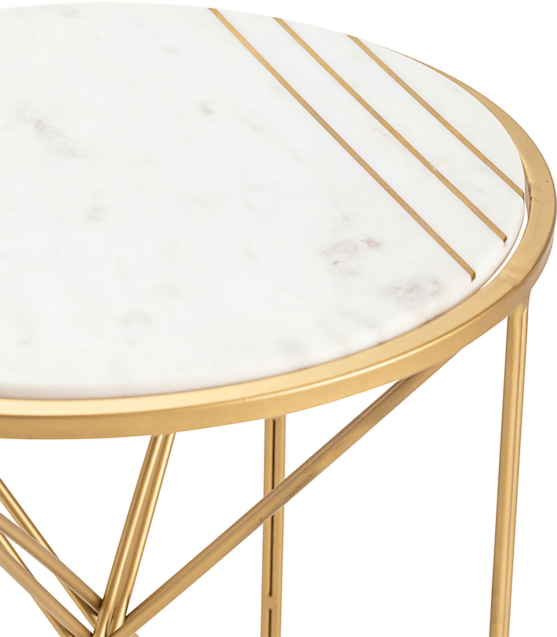 Debina White End Table - Image 3