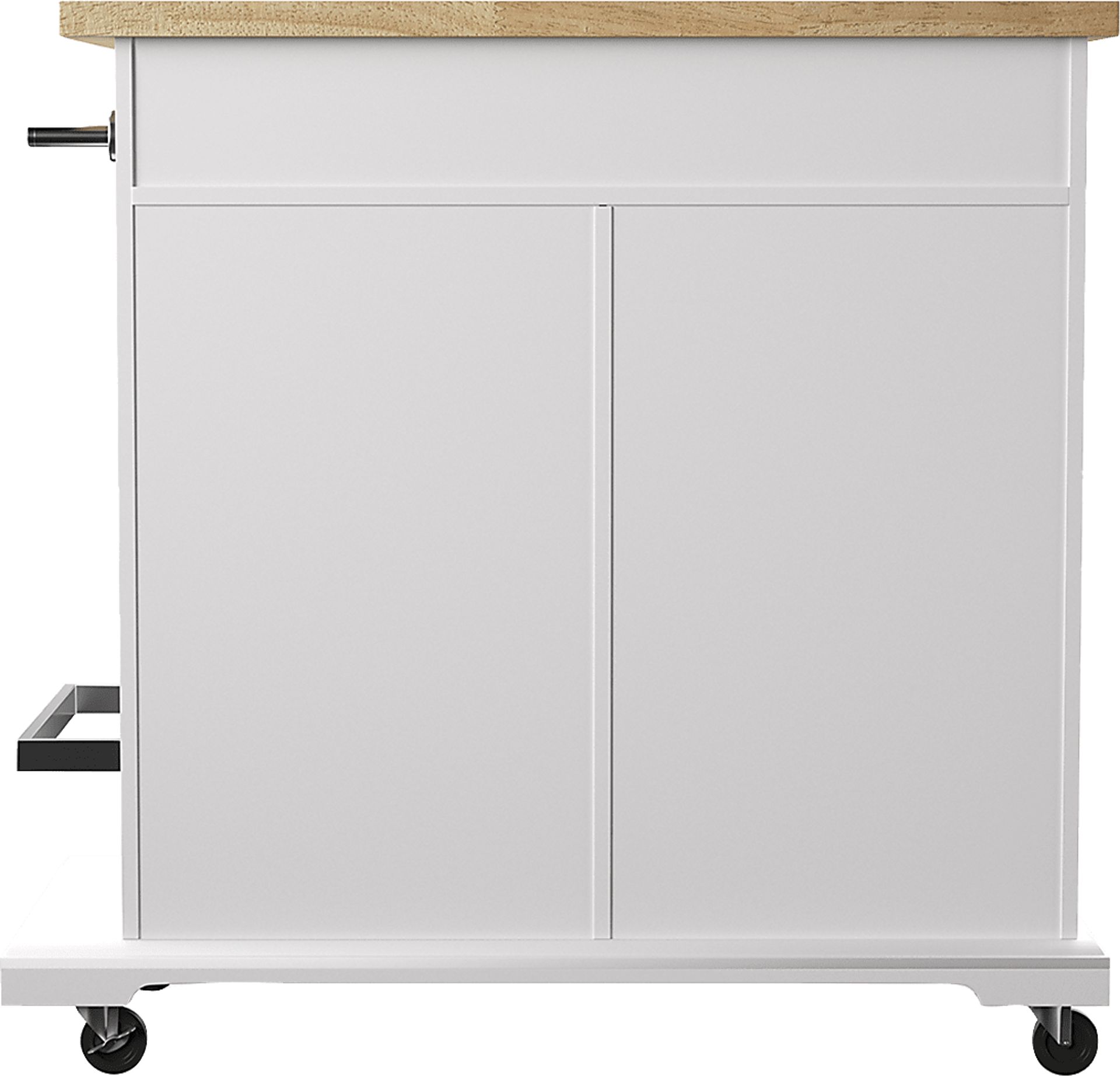 Deblyn White Kitchen Cart - Image 4