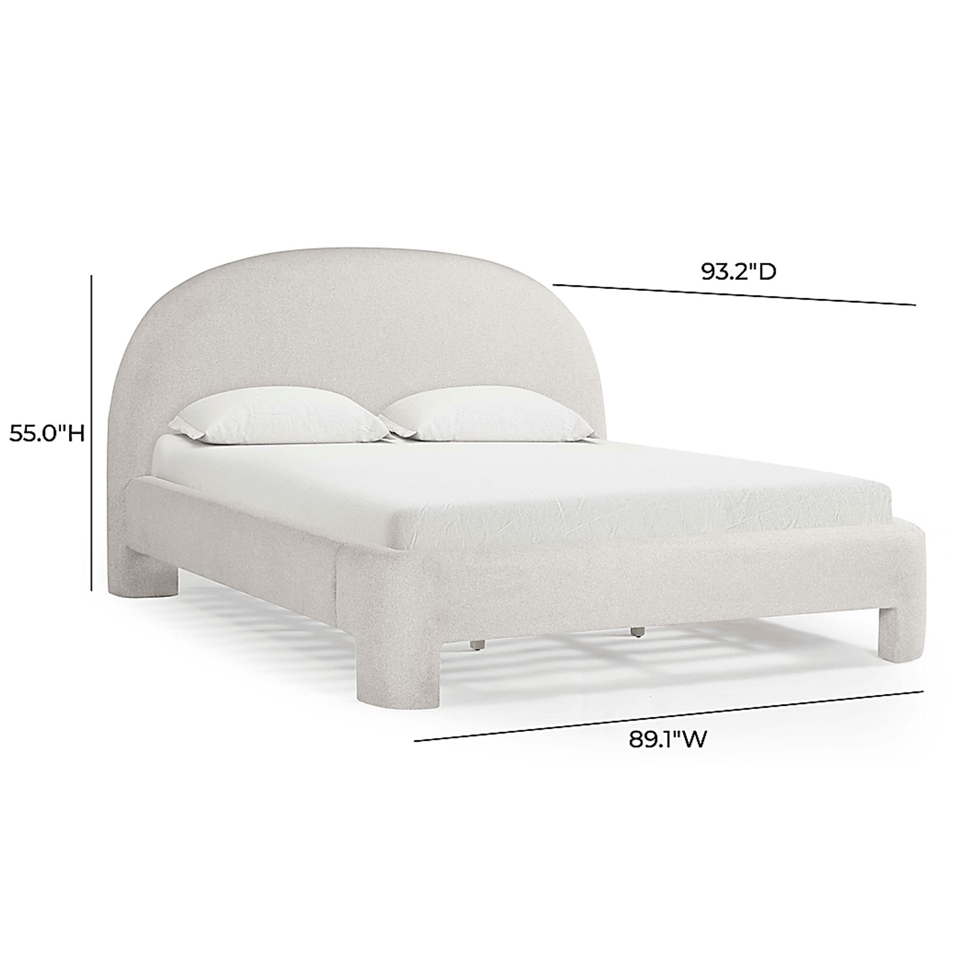 Debony Beige King Bed - Image 3