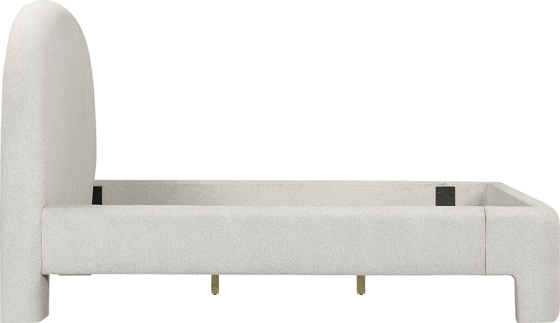 Debony Beige Queen Bed - Image 4