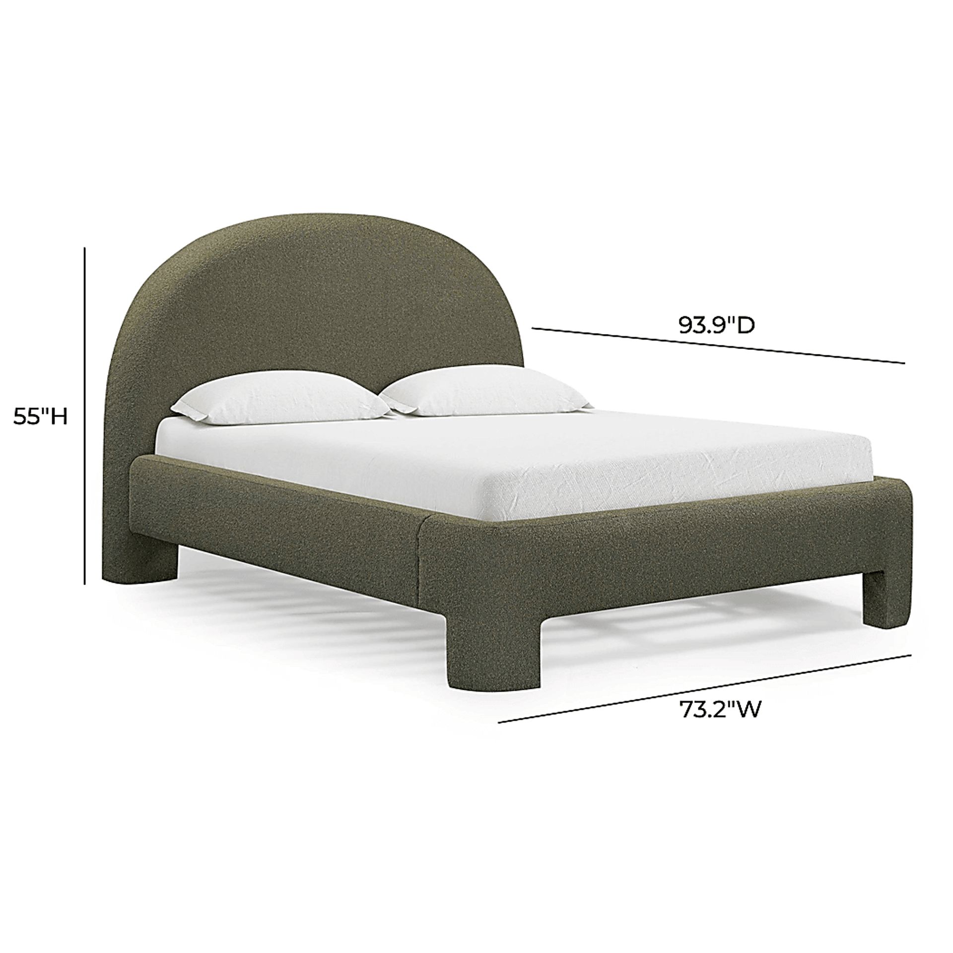 Debony Green Queen Bed - Image 5