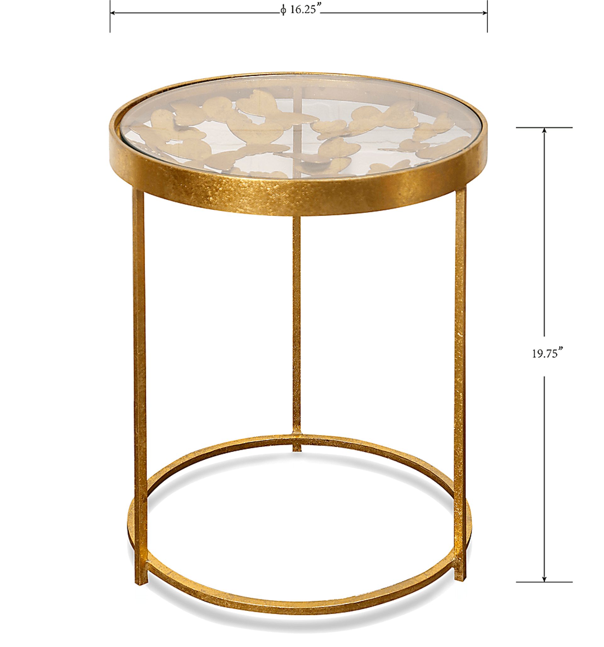 Debusk Gold Accent Table - Image 2