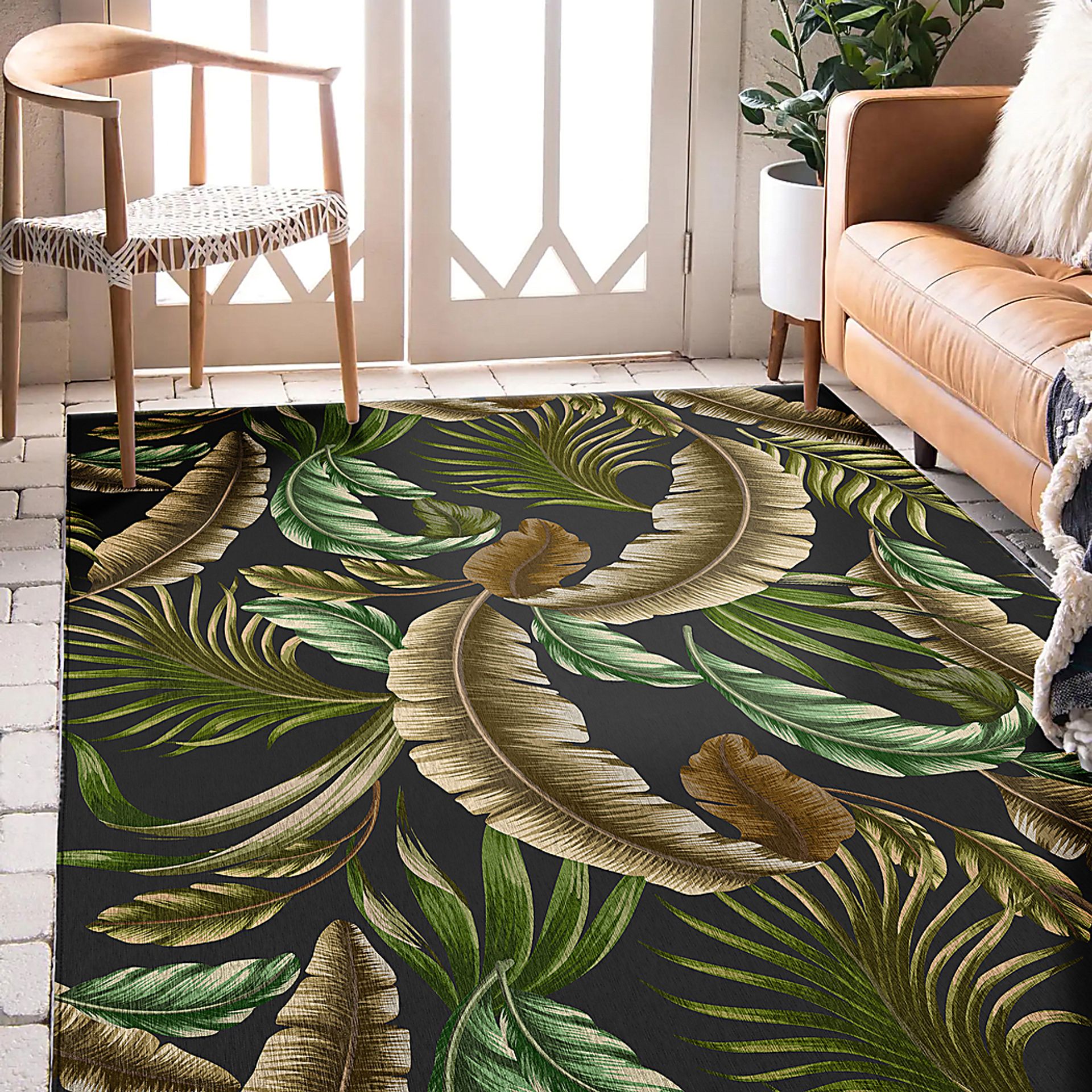 Decanso Black 3' x 5' Rug - Image 3