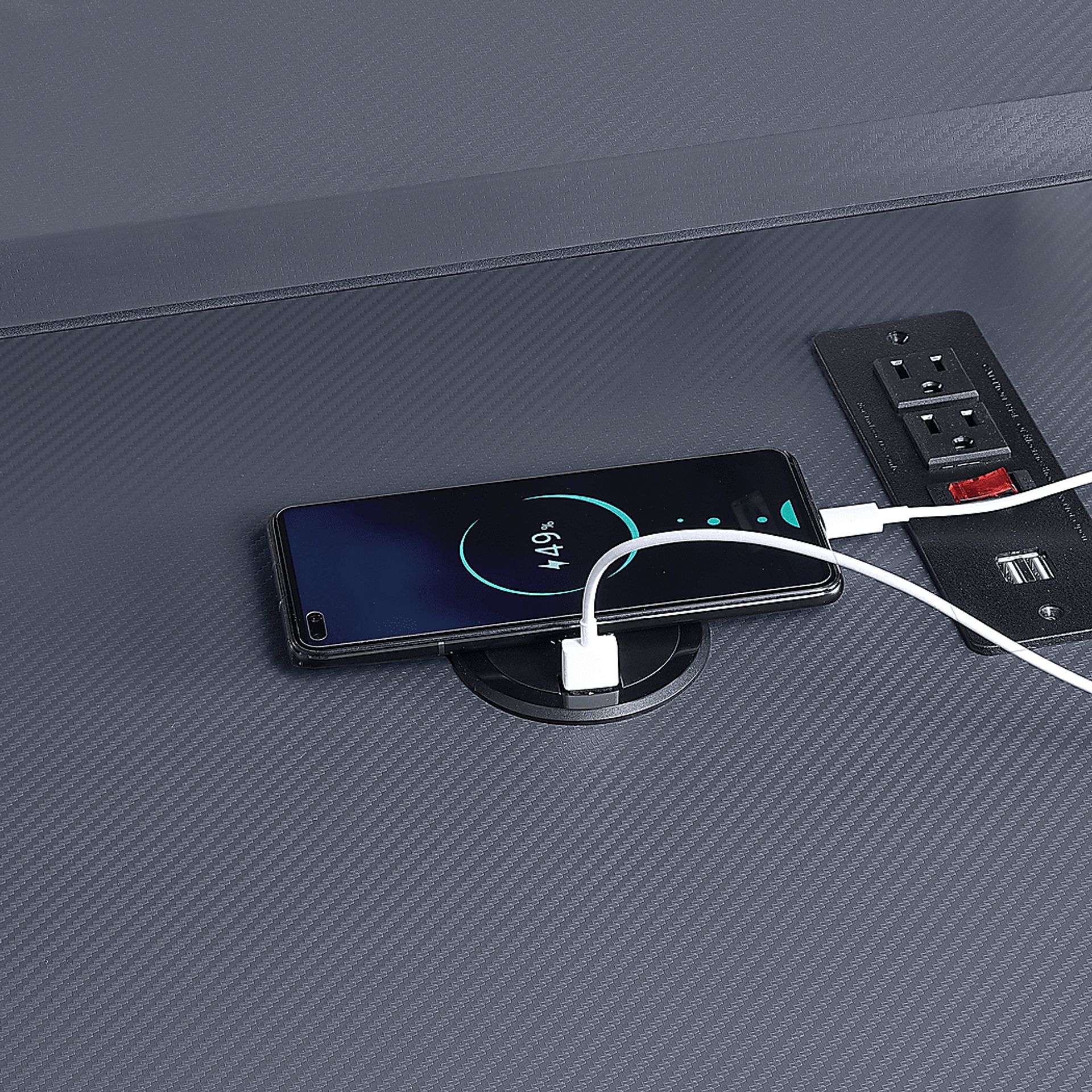 Deckard Gray Gaming Desk - Image 6