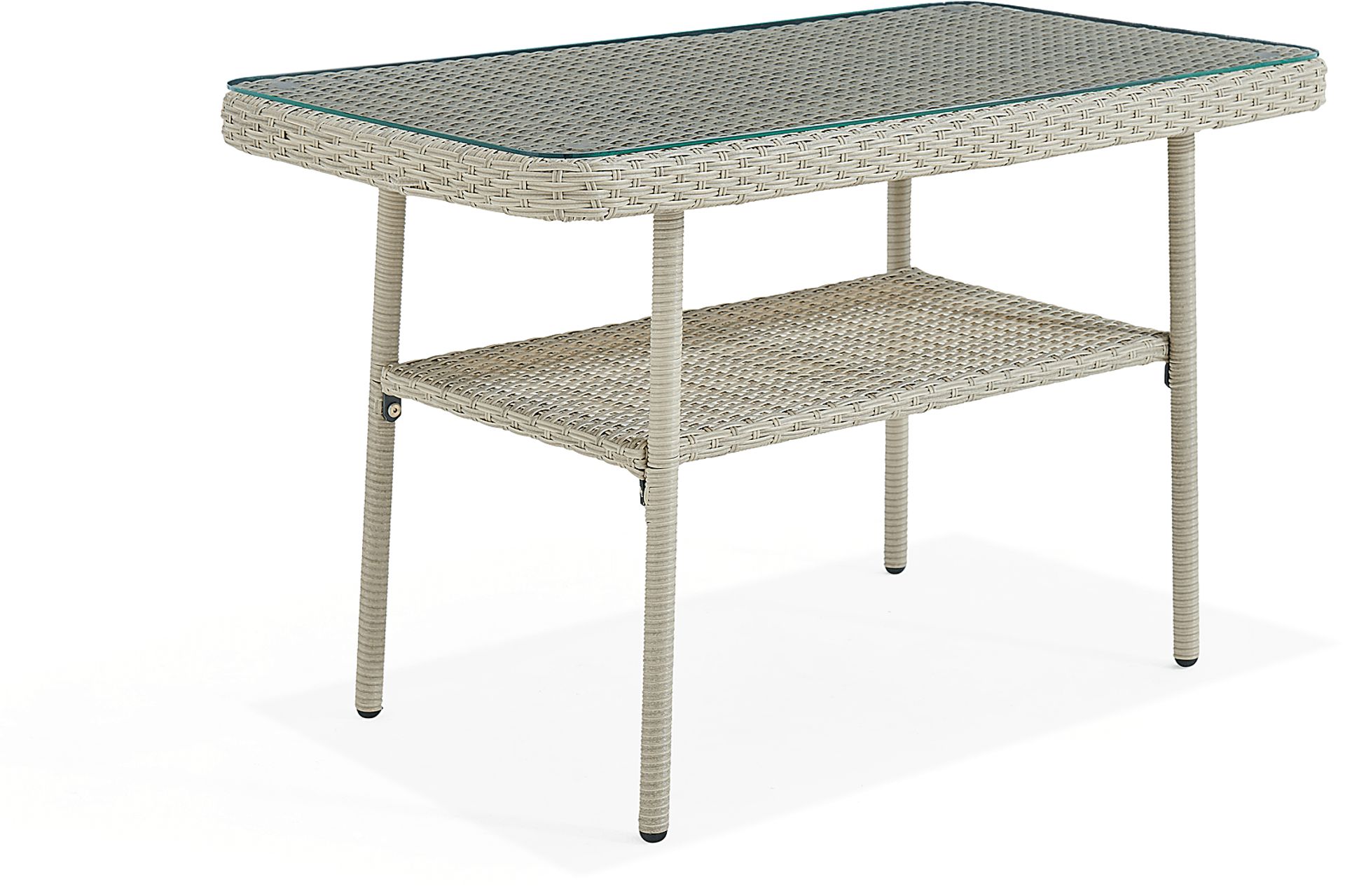 Deckle II Light Gray Outdoor Cocktail Table - Image 2