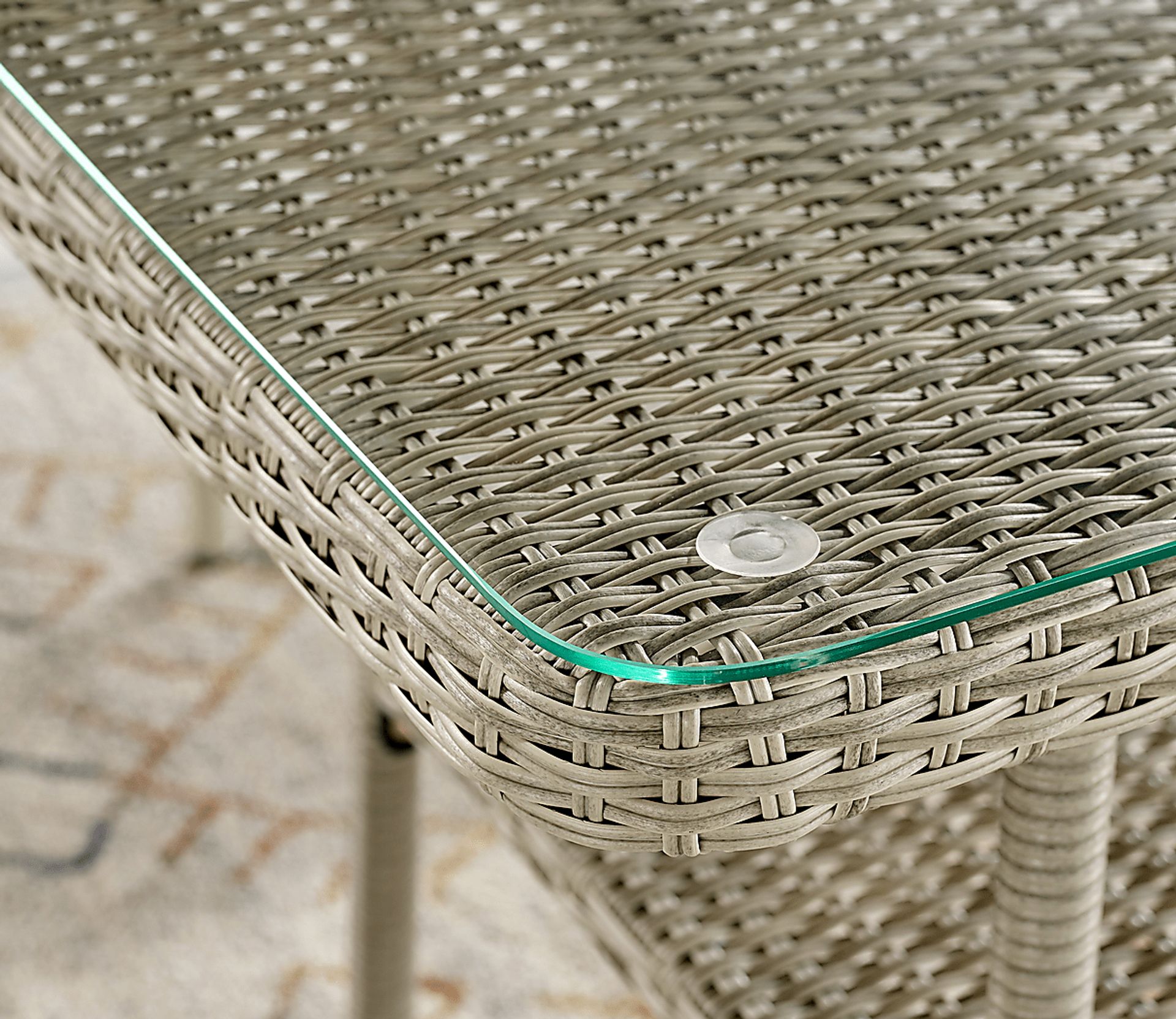 Deckle II Light Gray Outdoor Cocktail Table - Image 4