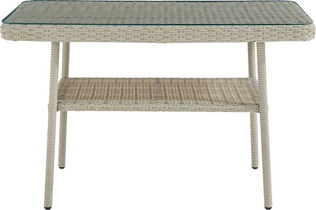 Deckle II Light Gray Outdoor Cocktail Table - Thumbnail - Image 1