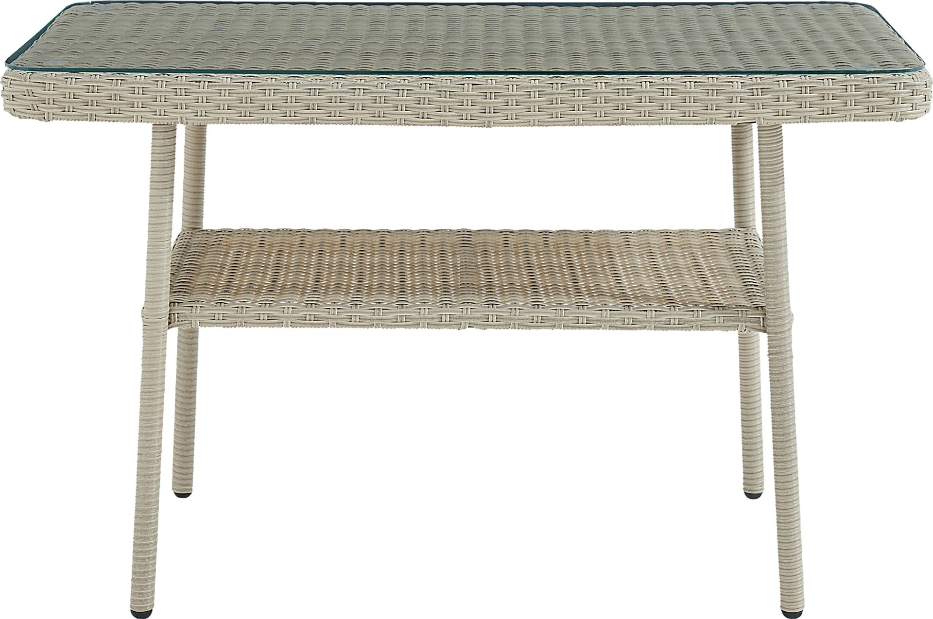 Deckle II Light Gray Outdoor Cocktail Table - Image 1