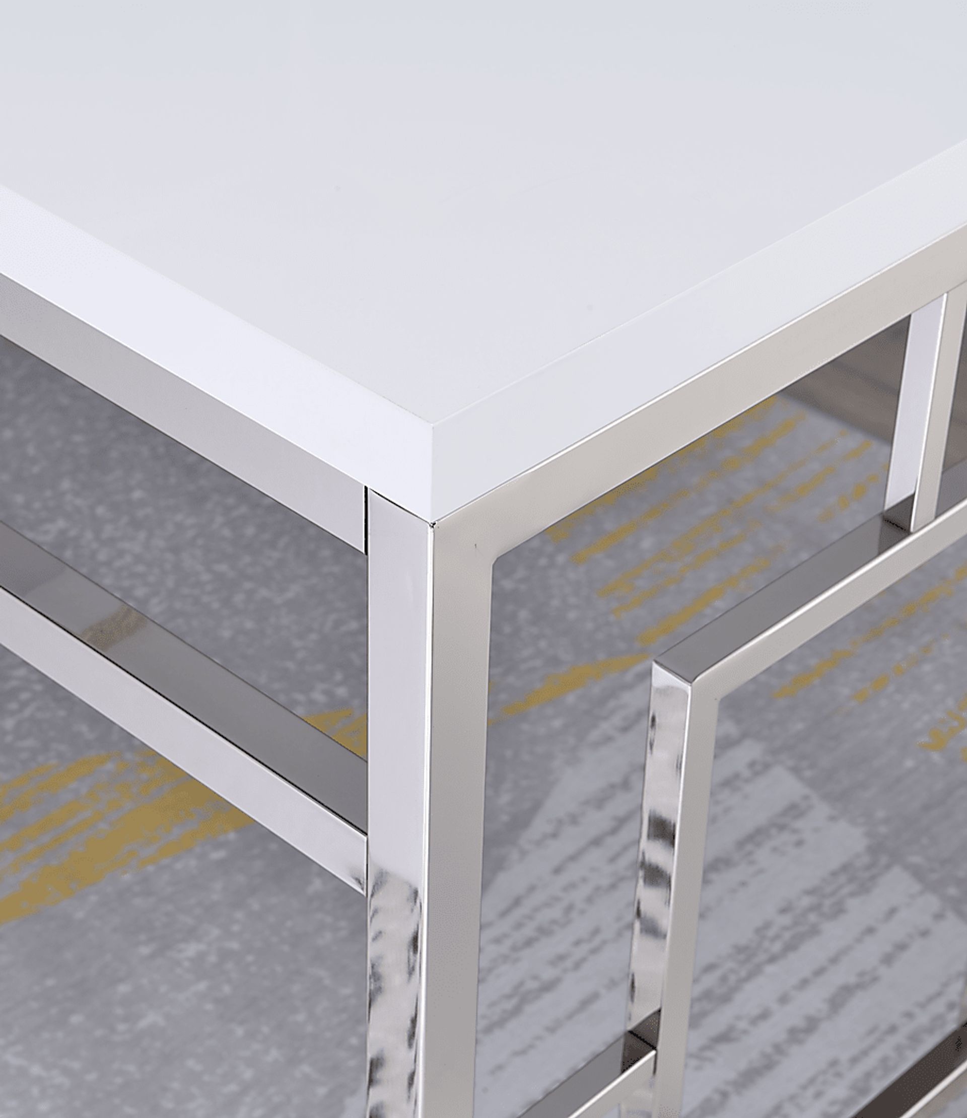 Deco Lane White Desk - Image 4