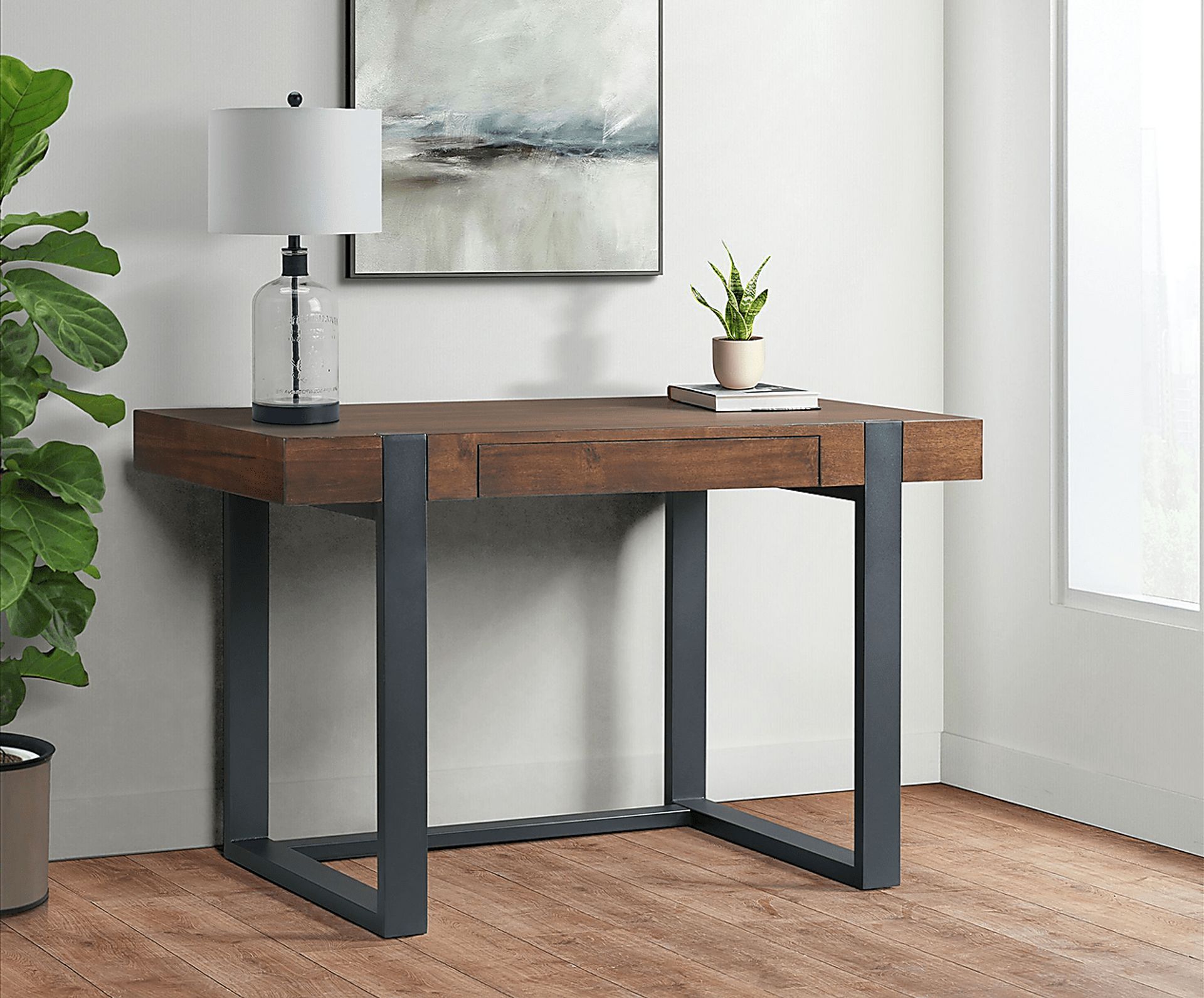 Decosta Brown Desk - Image 2