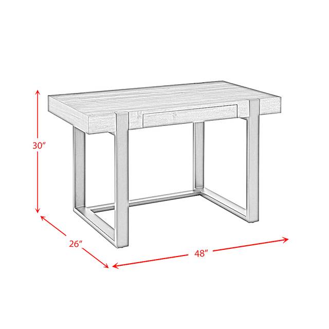 Decosta Brown Desk - Thumbnail - Image 7